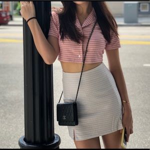 Vintage-looking Shirt and Skirt Set (SOFT)